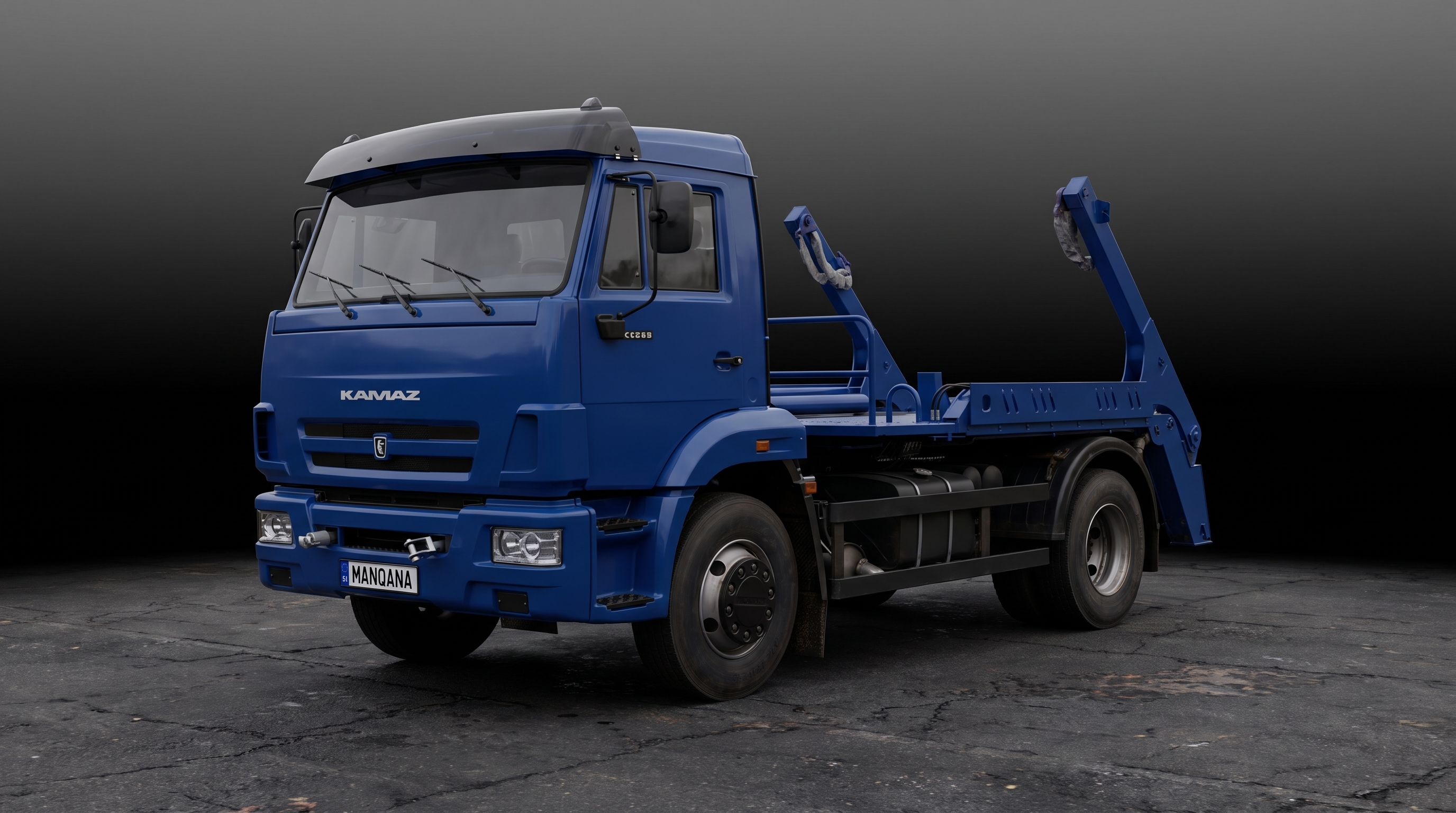 טפט לשולחן העבודה של KAMAZ 43255, 1 דוֹר, 1 מתיחת פנים, Manqana