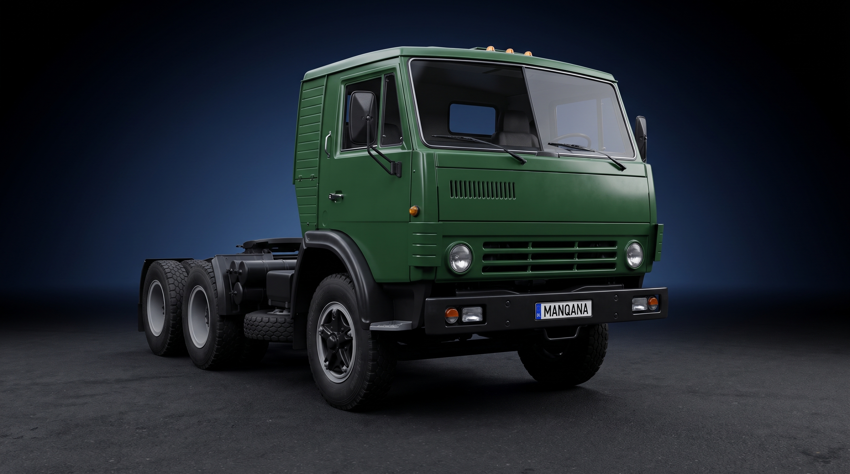 טפט לשולחן העבודה של KAMAZ 54112, 1 דוֹר, 1 מתיחת פנים, Manqana