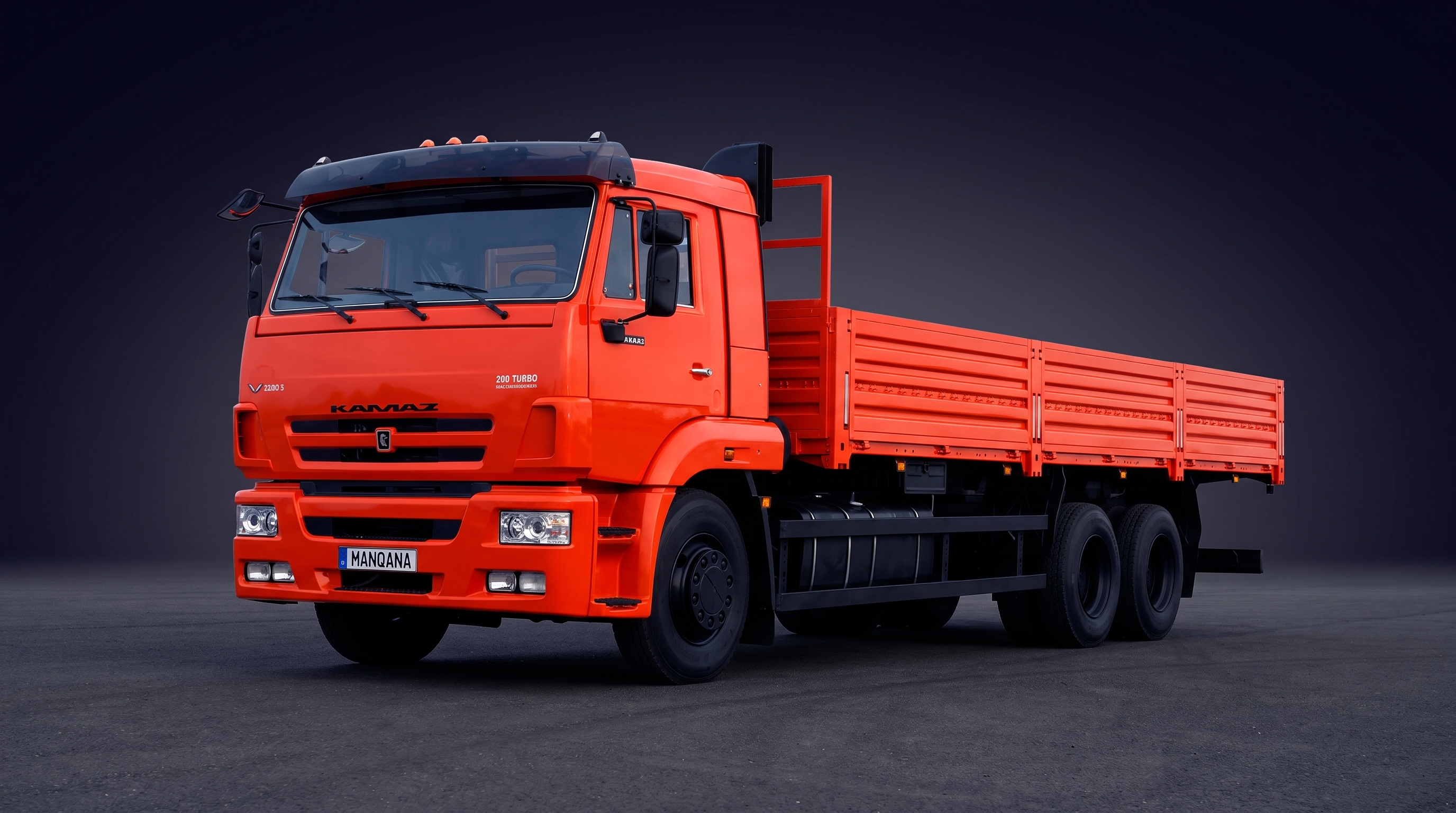 טפט לשולחן העבודה של KAMAZ 65117, 1 דוֹר, 1 מתיחת פנים, Manqana