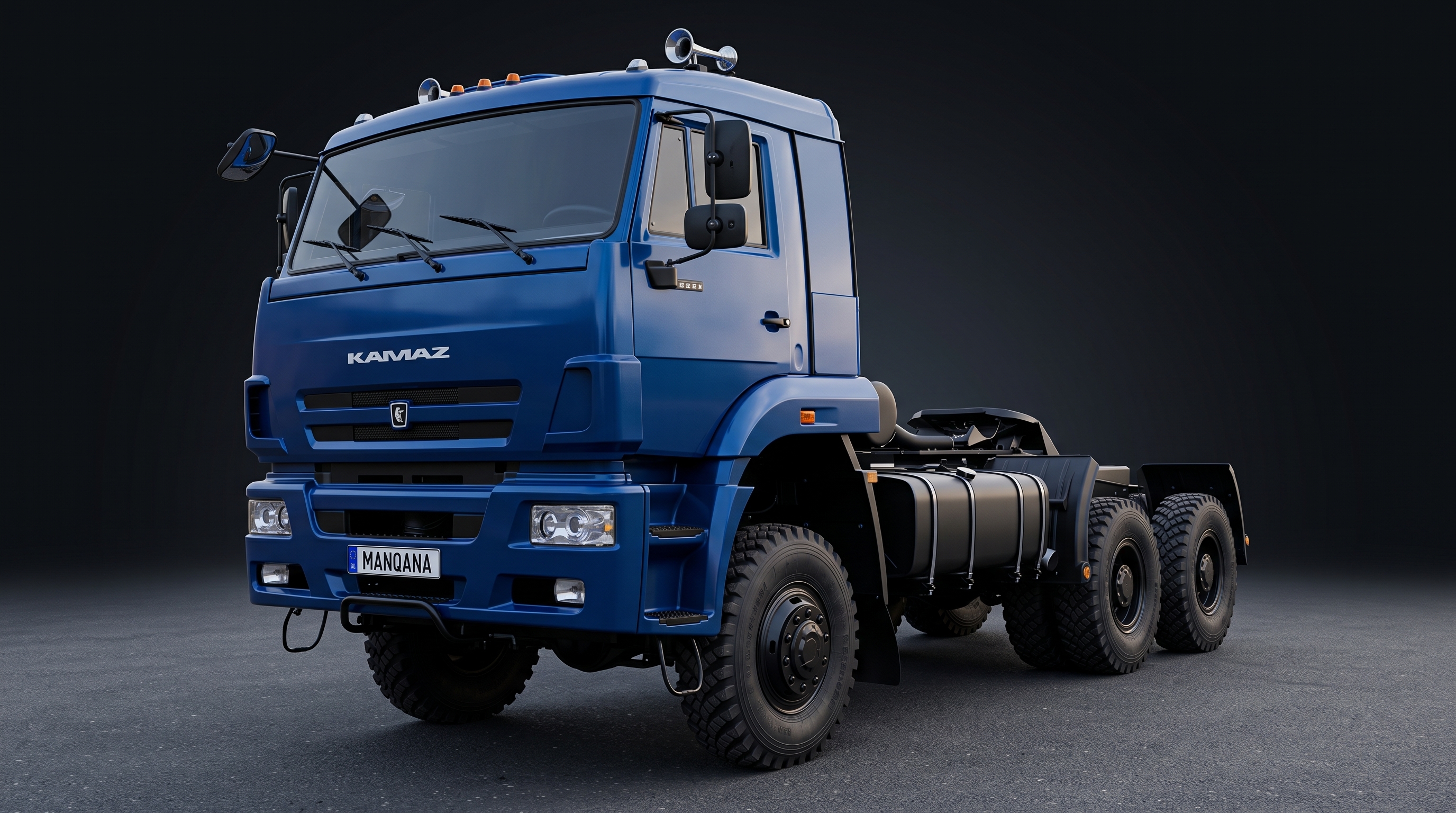 טפט לשולחן העבודה של KAMAZ 65225, 1 דוֹר, 1 מתיחת פנים, Manqana