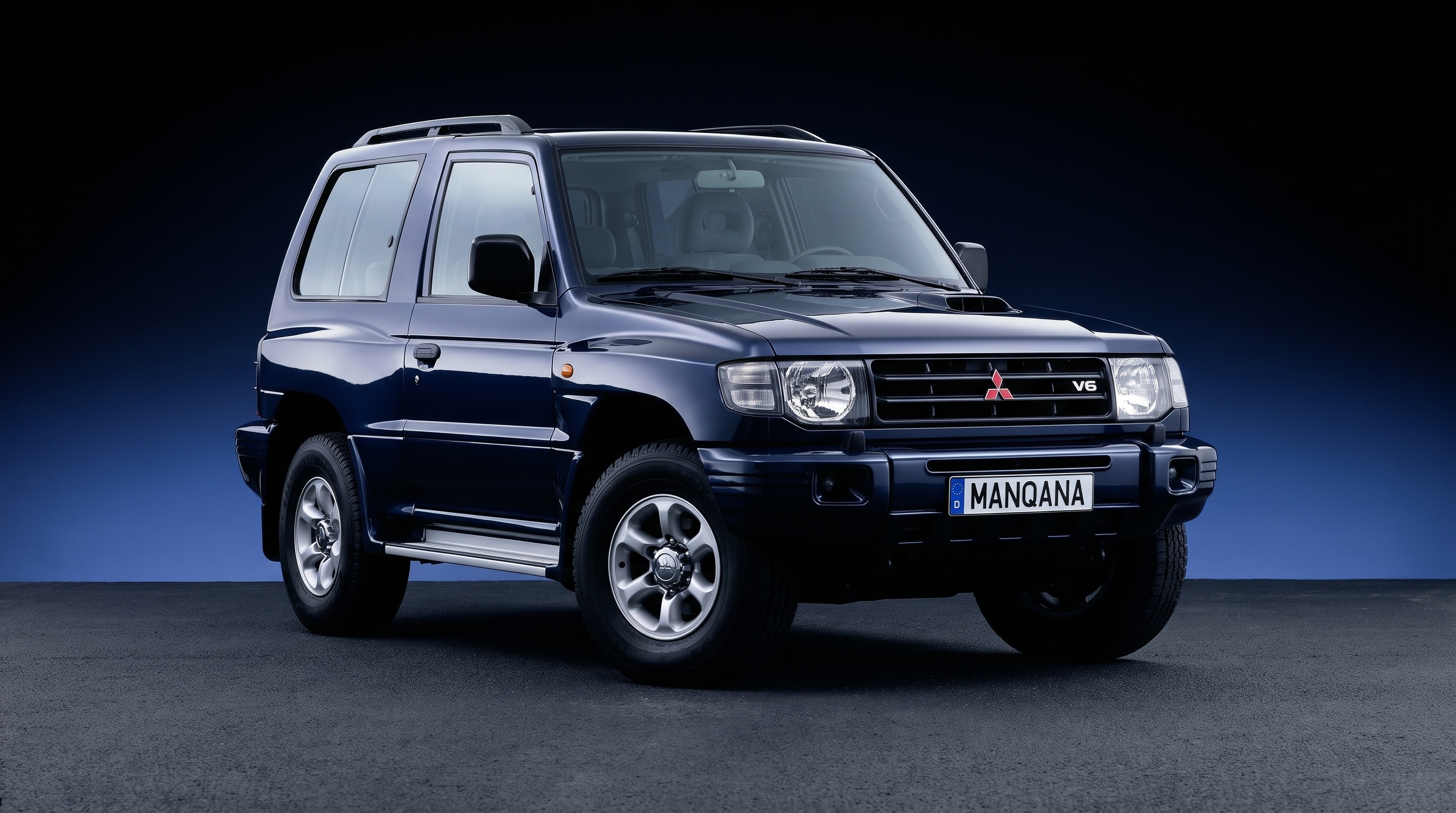 MITSUBISHI PAJERO, 2nd generation, 1st facelift desktop wallpaper, Manqana