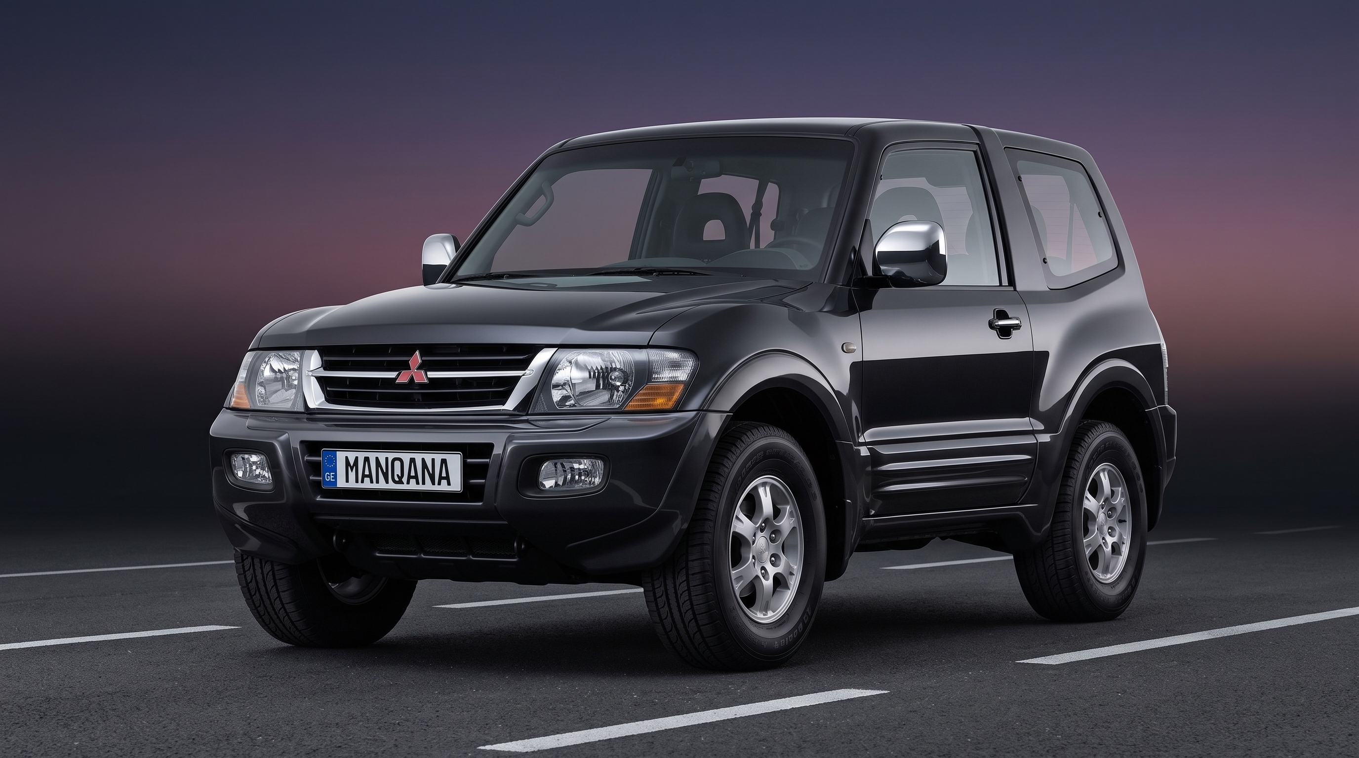 MITSUBISHI PAJERO, 3rd generation desktop wallpaper, Manqana