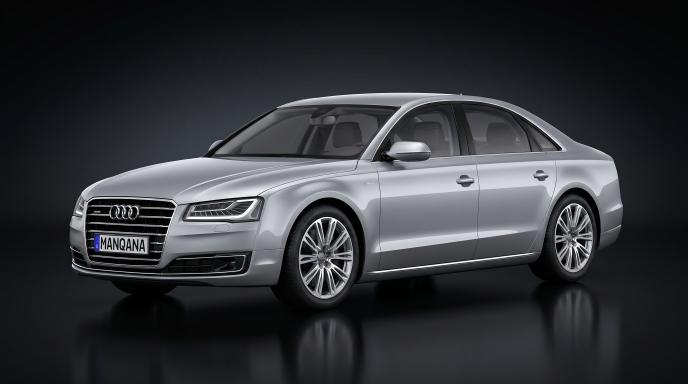 טפט לשולחן העבודה של AUDI A8, 3 דוֹר, 1 מתיחת פנים, Manqana