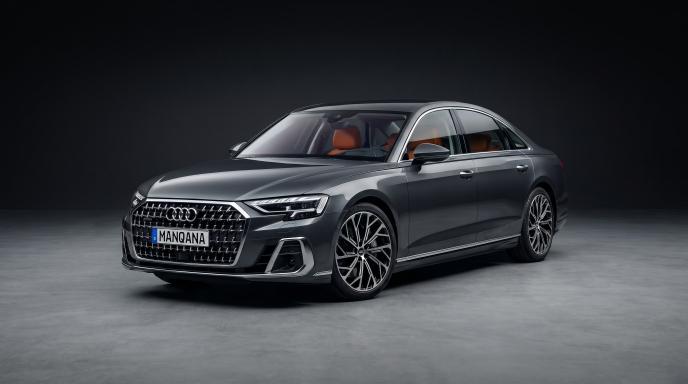 טפט לשולחן העבודה של AUDI A8, 4 דוֹר, 1 מתיחת פנים, Manqana