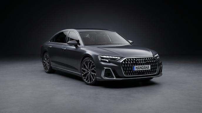 טפט לשולחן העבודה של AUDI A8, 4 דוֹר, 1 מתיחת פנים, Manqana