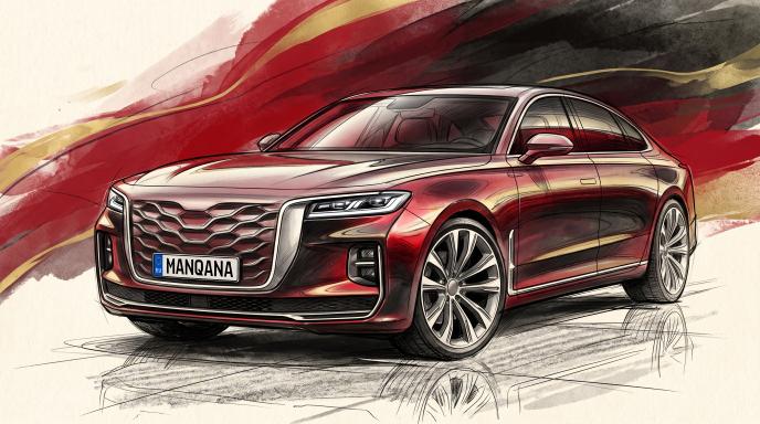 Hongqi スケッチ, Manqana
