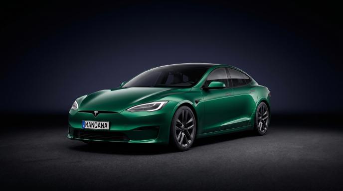 טפט לשולחן העבודה של TESLA MODEL-S, 1 דוֹר, 2 מתיחת פנים, Manqana