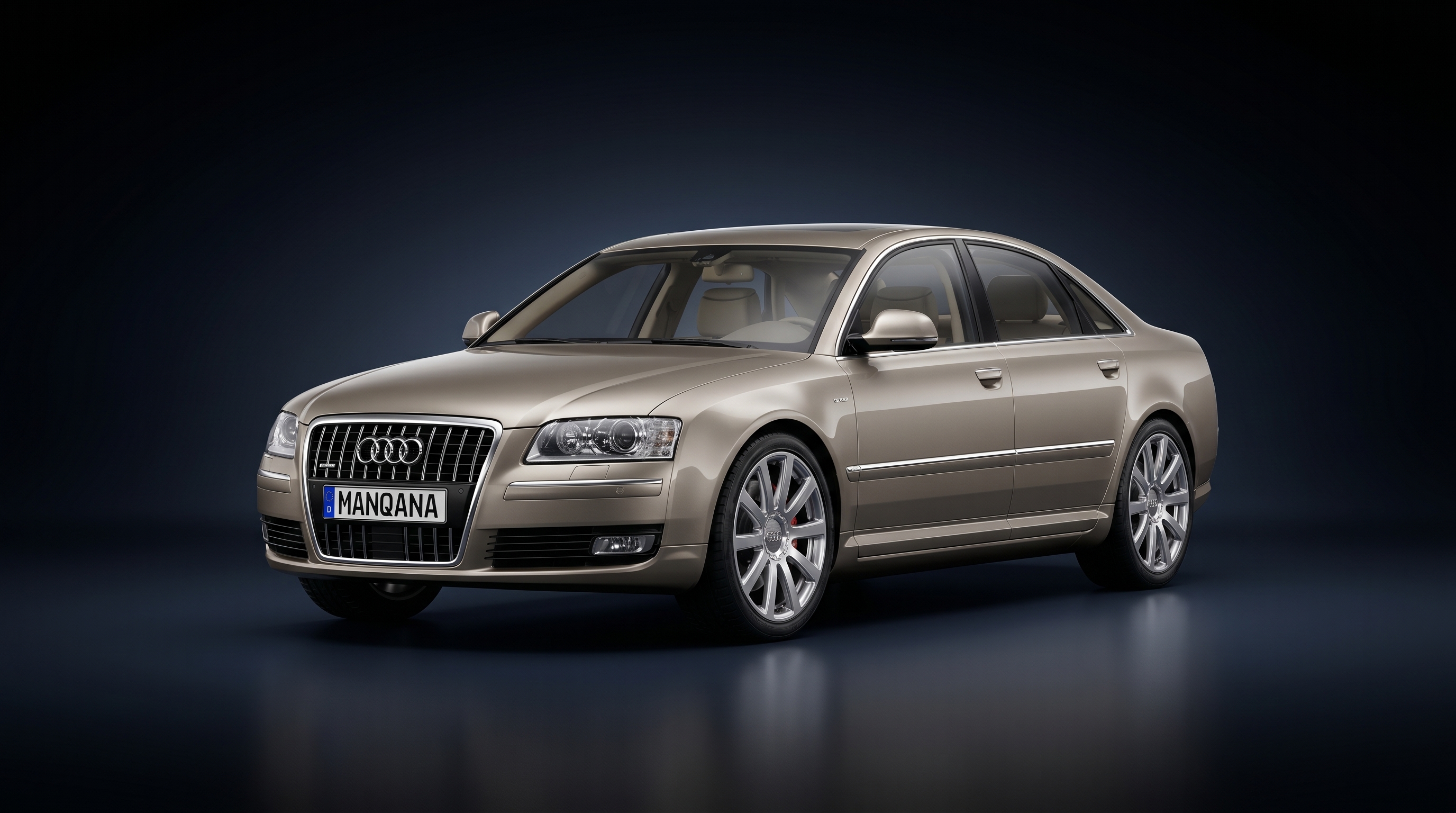 טפט לשולחן העבודה של AUDI A8, 2 דוֹר, 2 מתיחת פנים, Manqana
