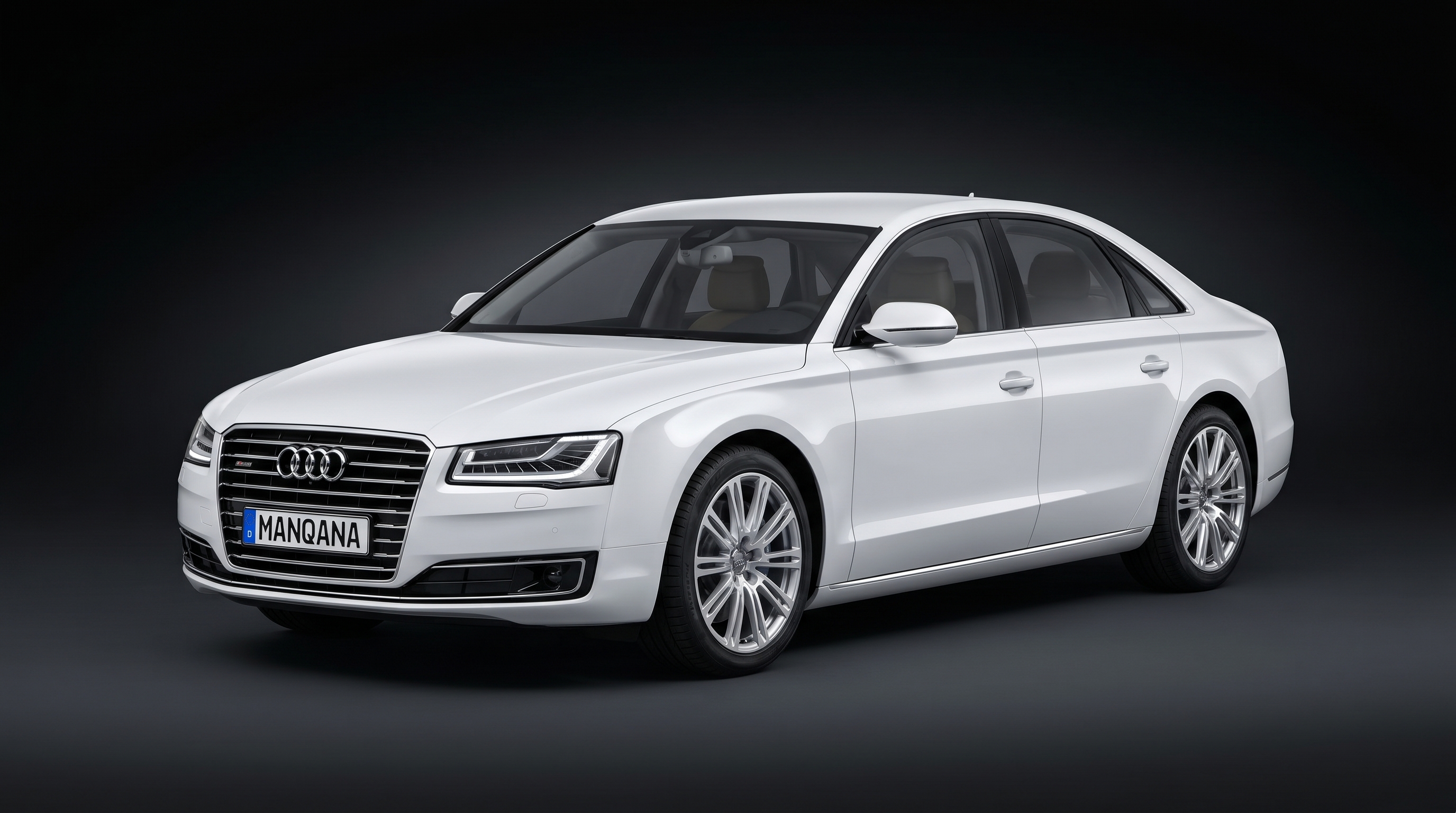 AUDI A8, 3rd generation, 1st facelift desktop wallpaper, Manqana