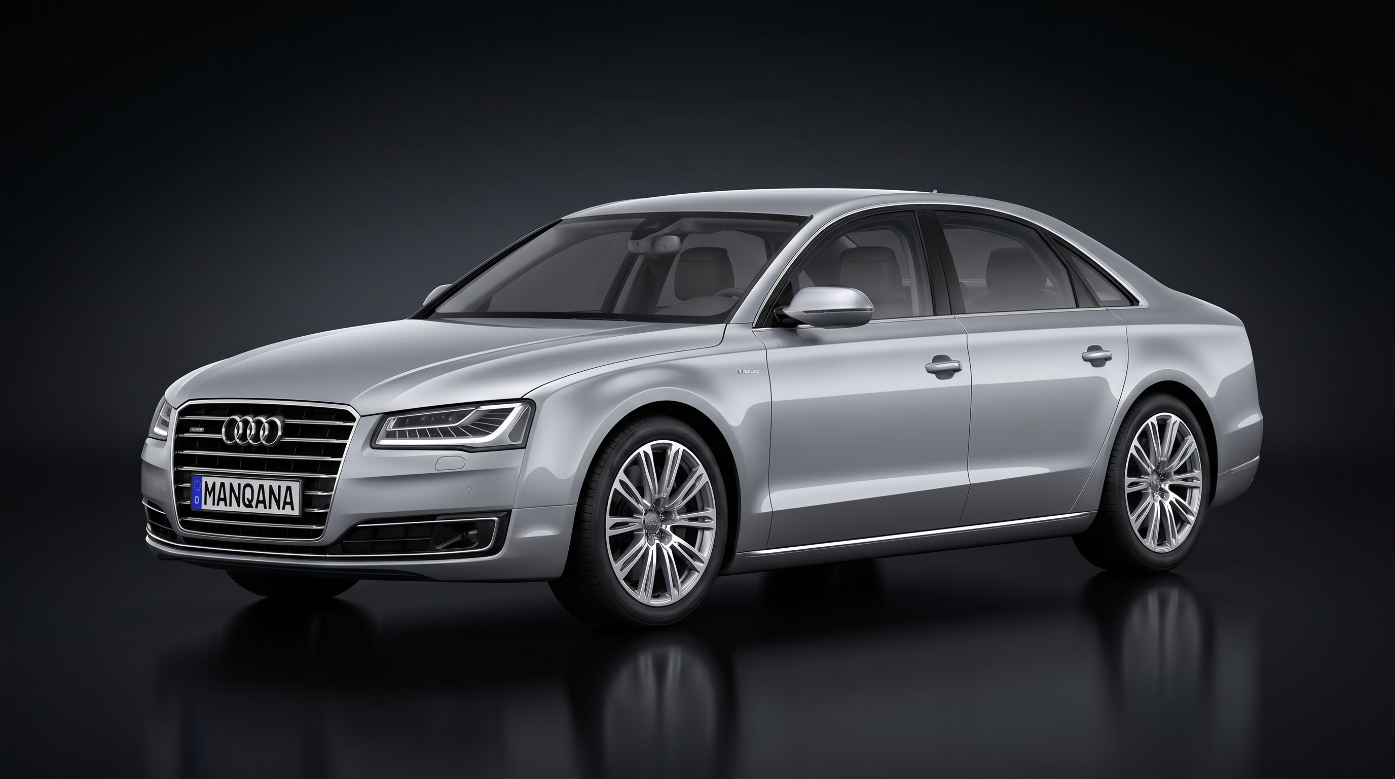 טפט לשולחן העבודה של AUDI A8, 3 דוֹר, 1 מתיחת פנים, Manqana
