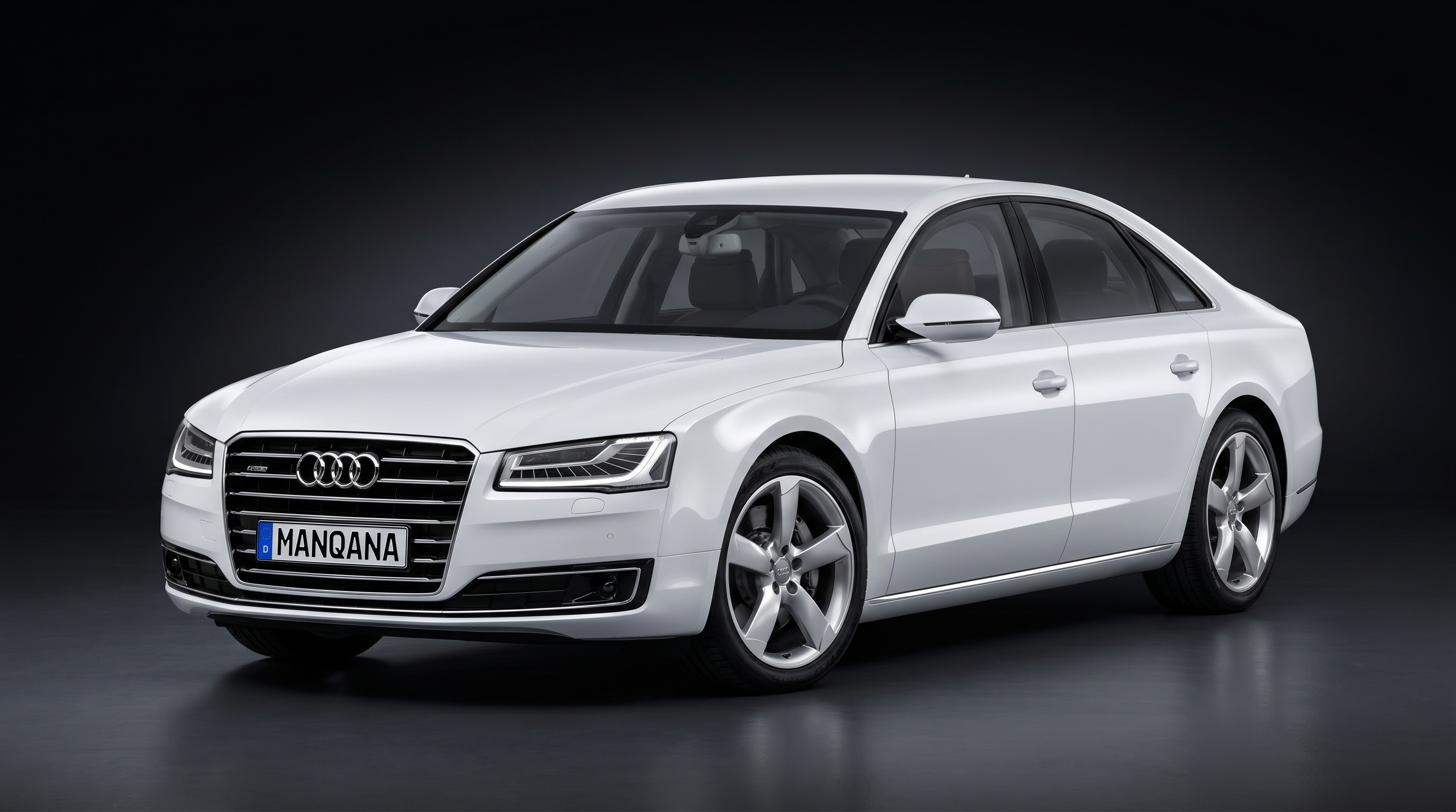 AUDI A8, 3rd generation, 1st facelift desktop wallpaper, Manqana