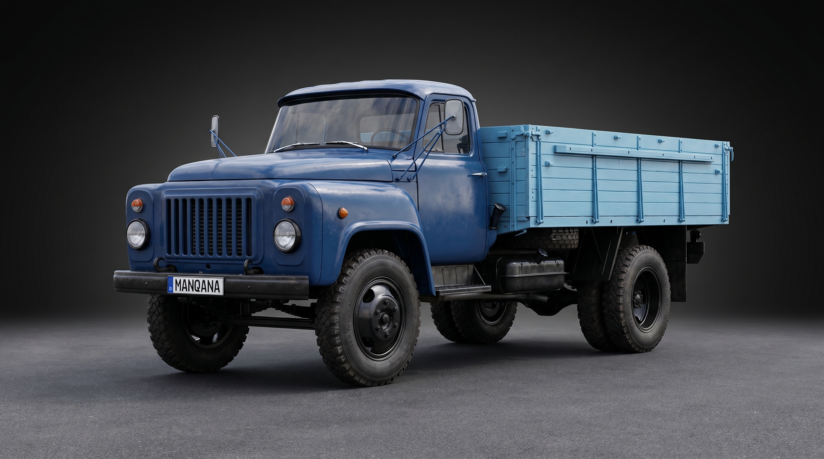 טפט לשולחן העבודה של GAZ 53, 1 דוֹר, 2 מתיחת פנים, Manqana