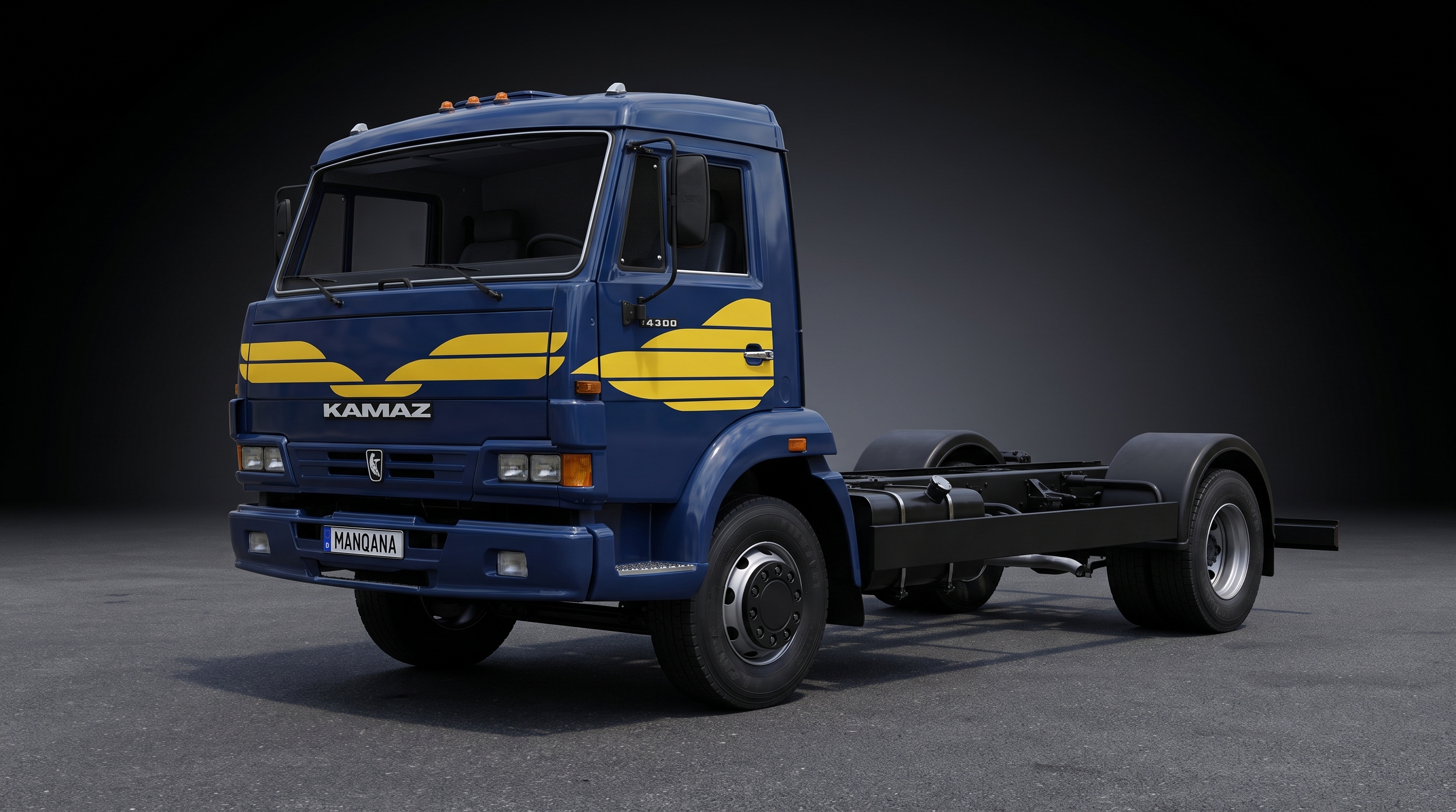 KAMAZ 4308, 1st generation desktop wallpaper, Manqana