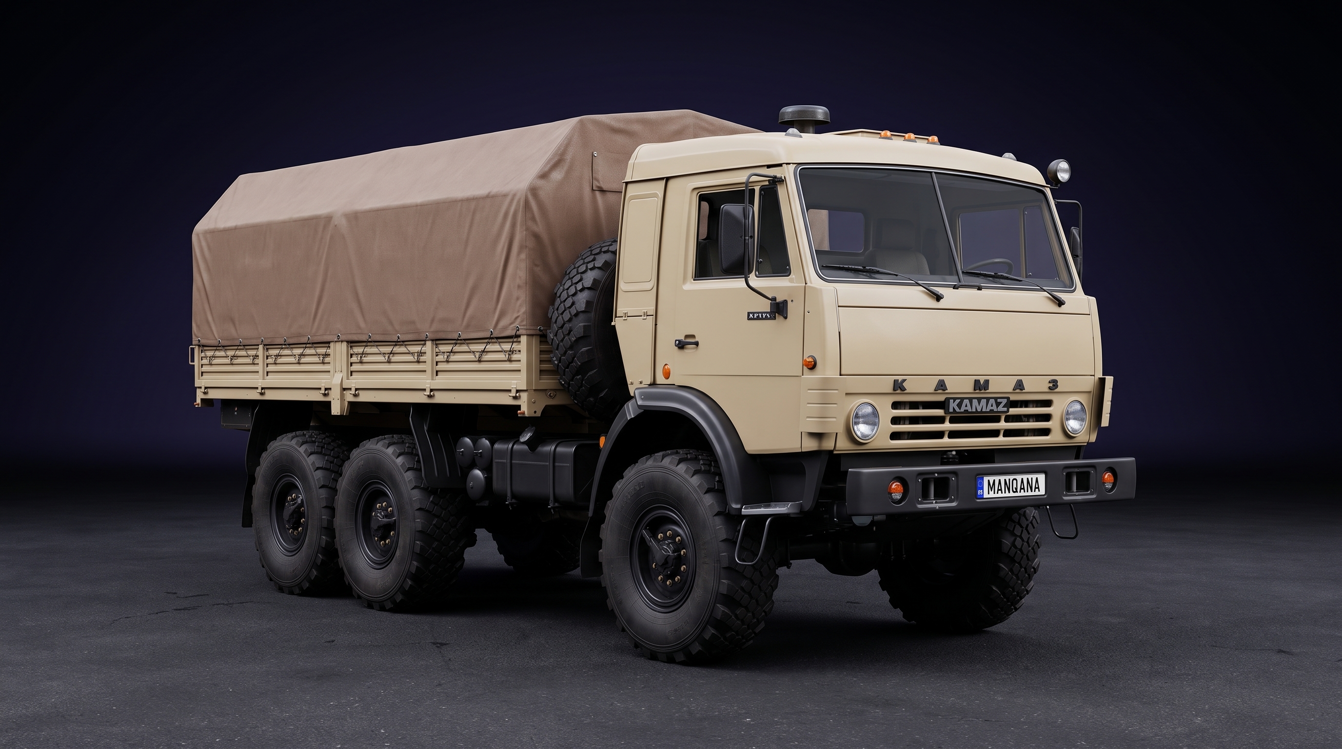 Обои для рабочего стола KAMAZ 43114, 1-е поколение, Манкана