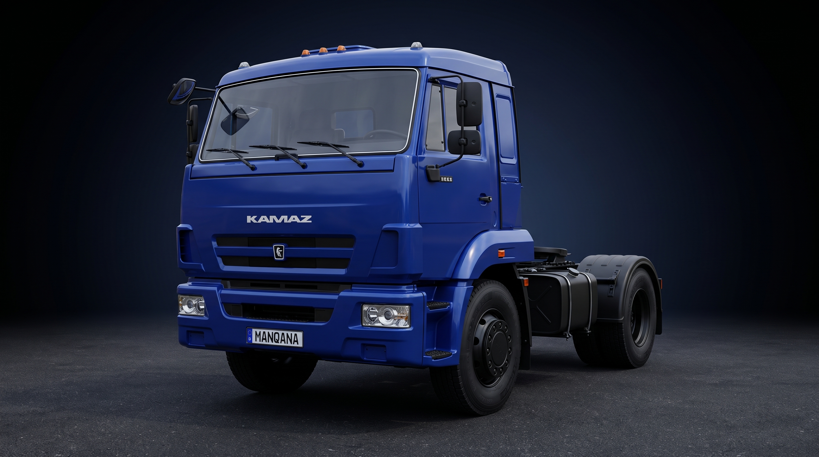 טפט לשולחן העבודה של KAMAZ 43253, 1 דוֹר, 1 מתיחת פנים, Manqana