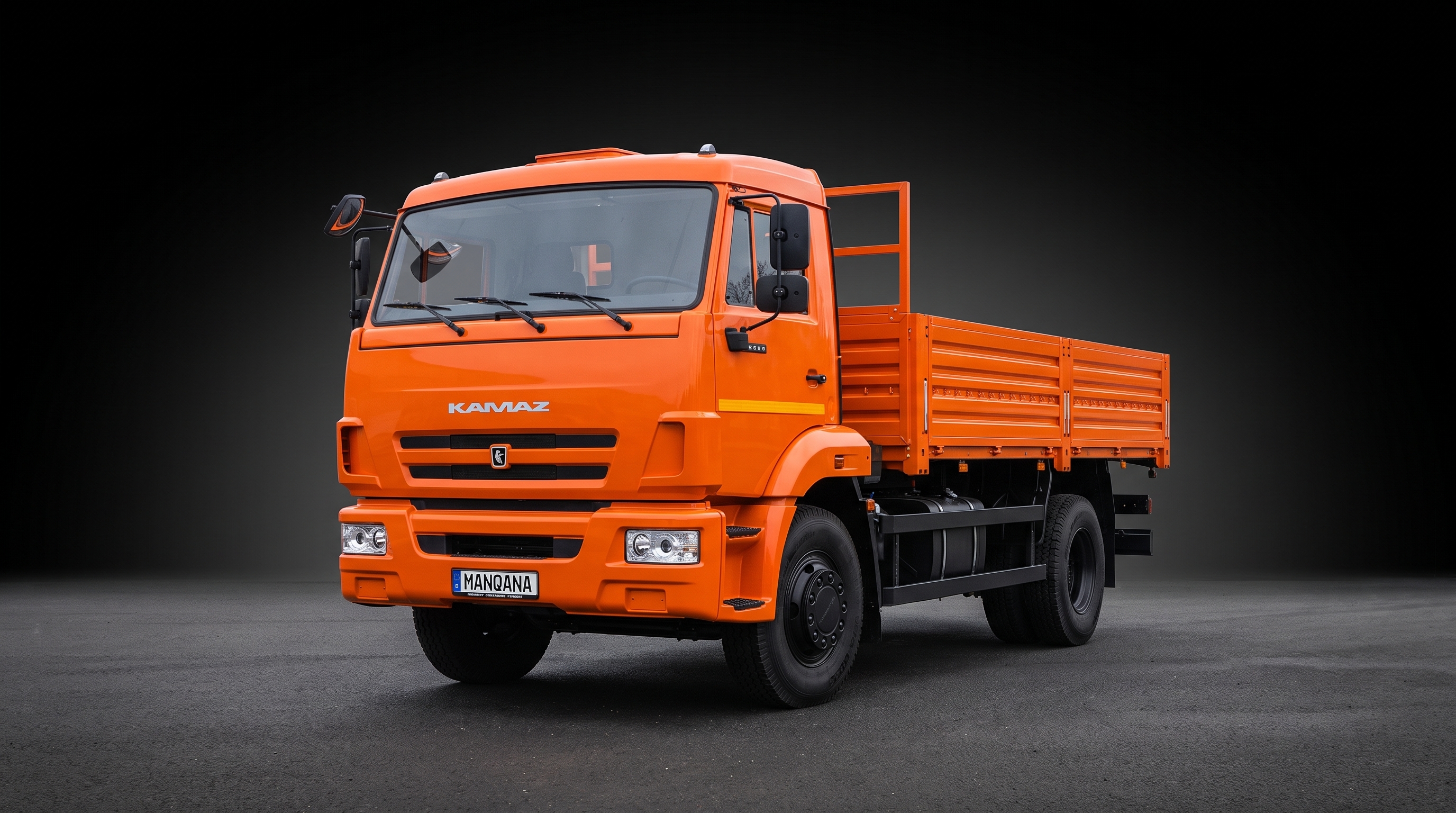 טפט לשולחן העבודה של KAMAZ 43253, 1 דוֹר, 1 מתיחת פנים, Manqana