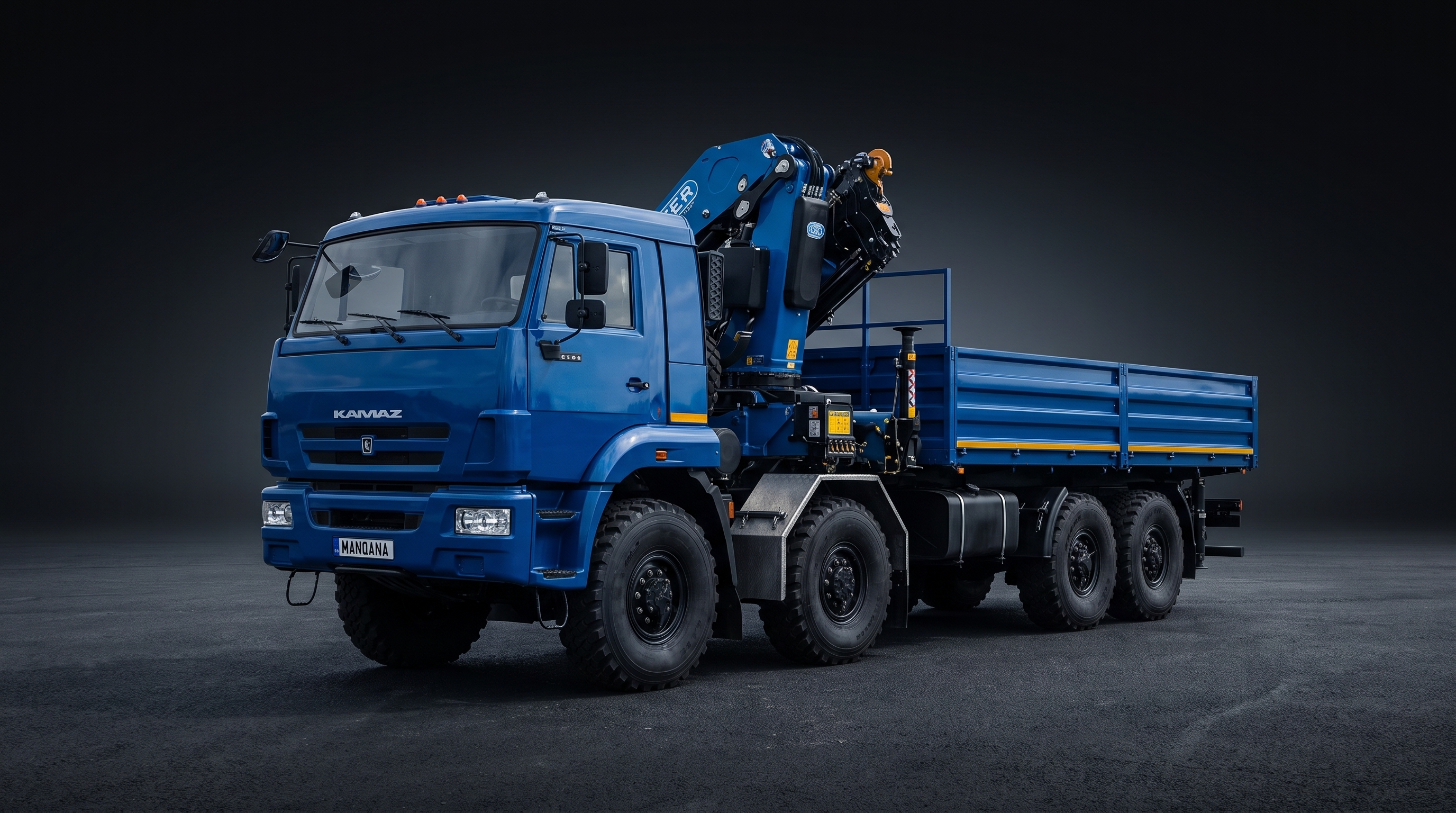 טפט לשולחן העבודה של KAMAZ 6560, 1 דוֹר, 1 מתיחת פנים, Manqana