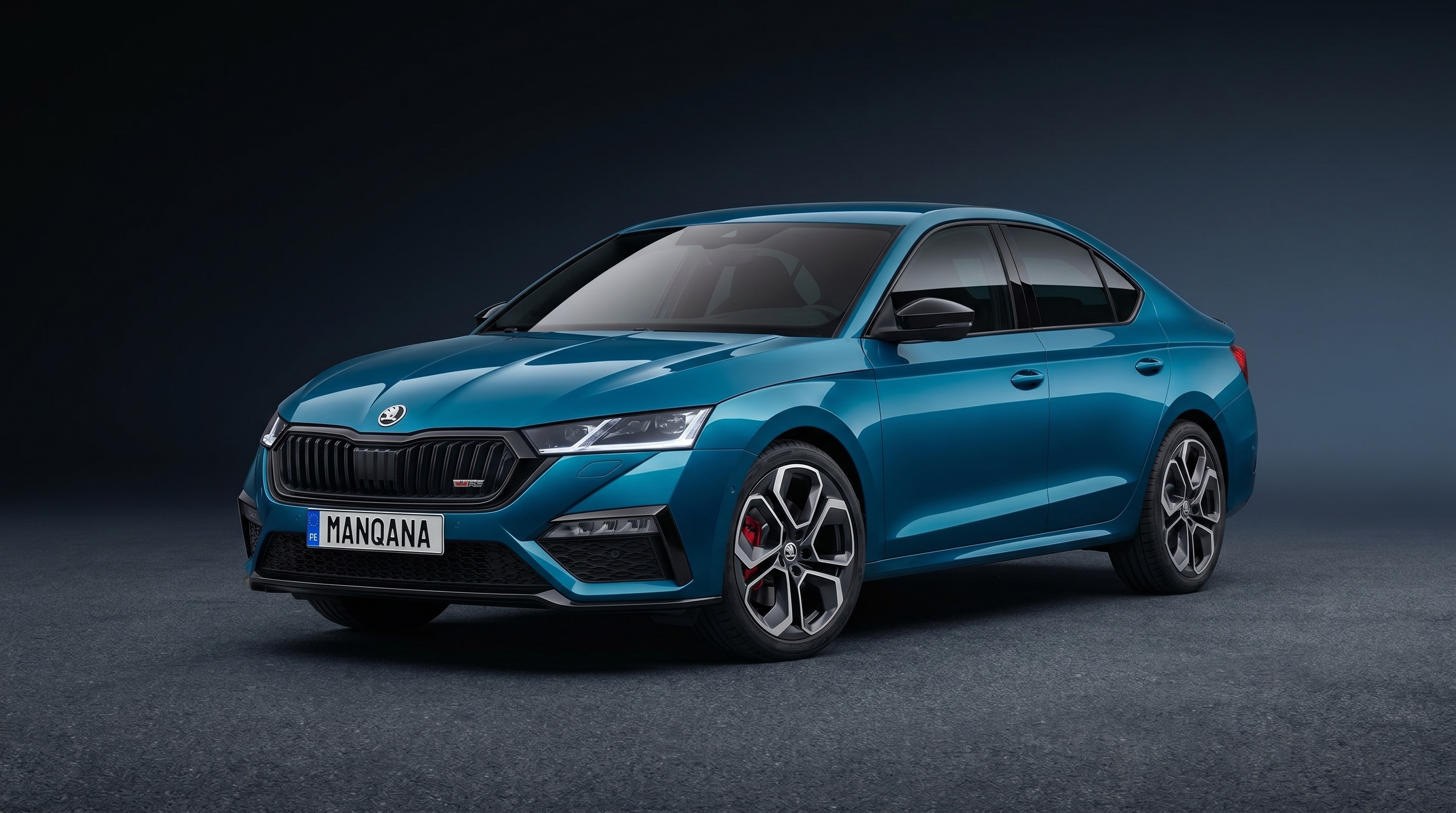 SKODA OCTAVIA, 4th generation desktop wallpaper, Manqana