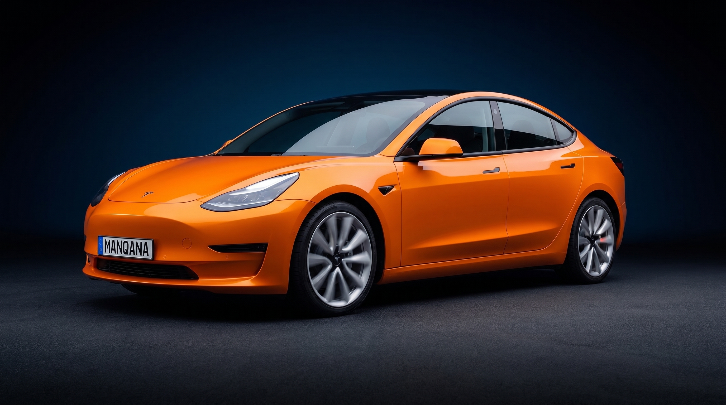 TESLA MODEL-3, 1st generation desktop wallpaper, Manqana