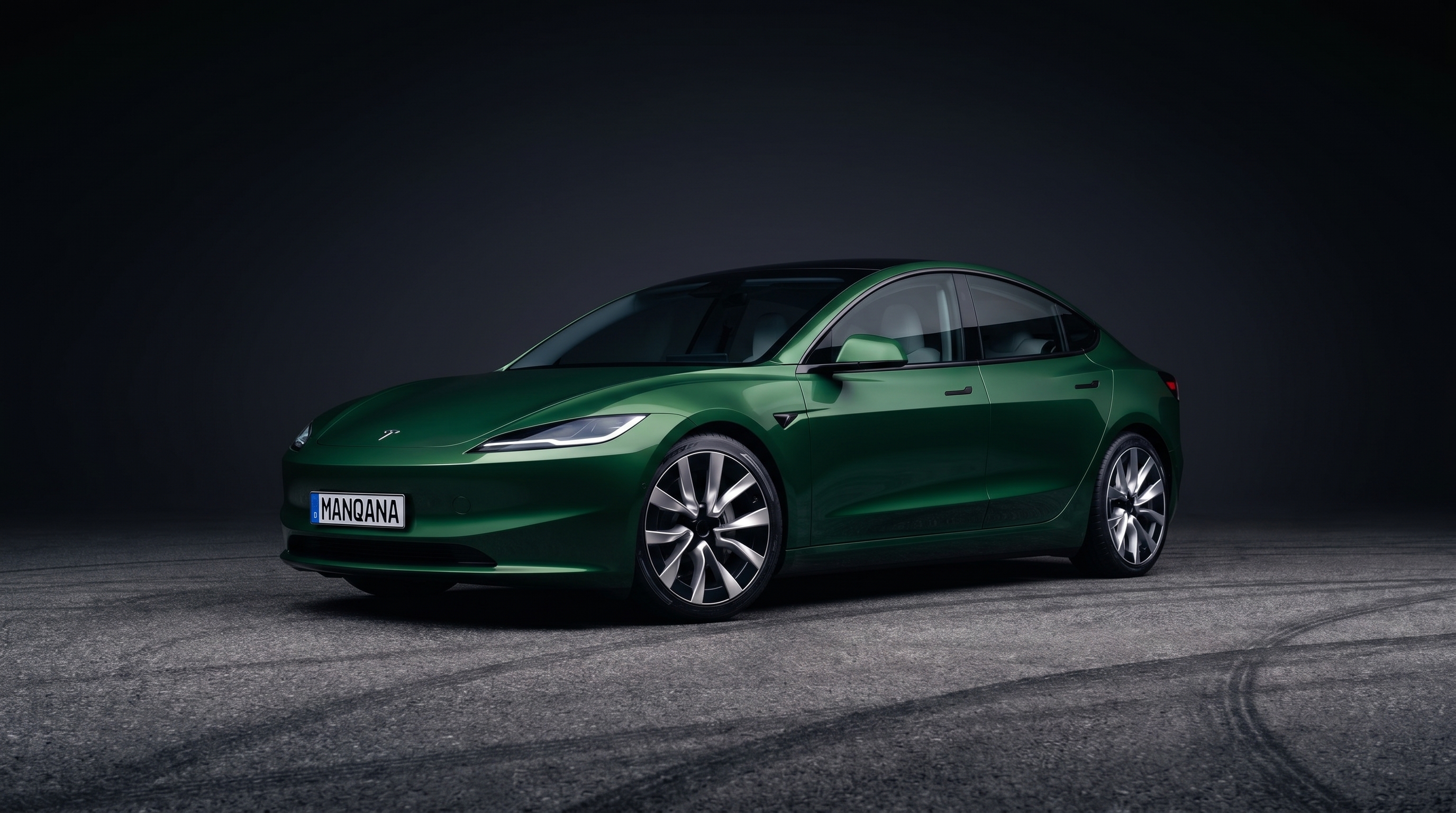 TESLA MODEL-3, 1st generation, 1st facelift desktop wallpaper, Manqana