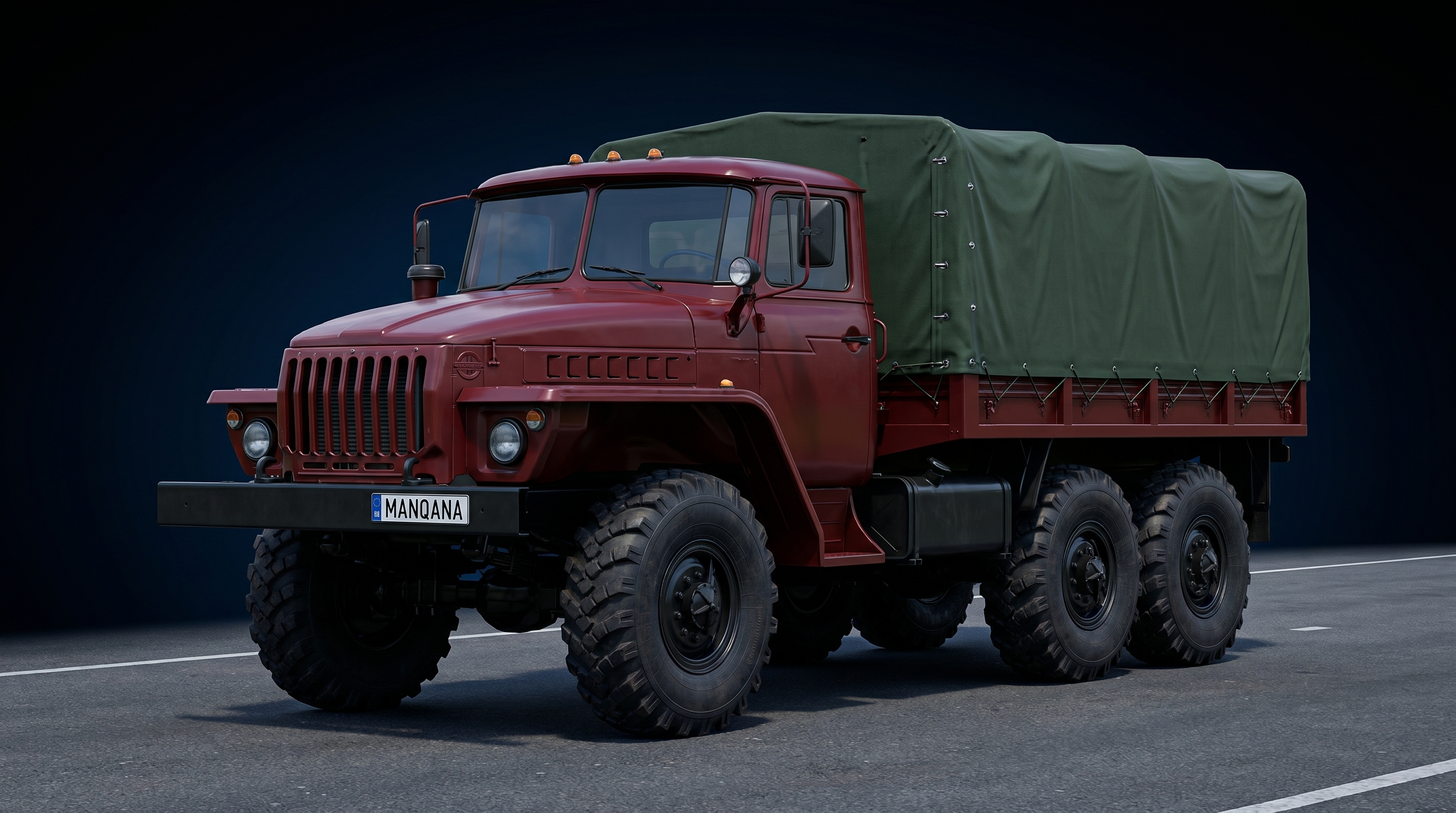 Обои для рабочего стола URAL 375, 1-е поколение, 1-й рестайлинг, Манкана