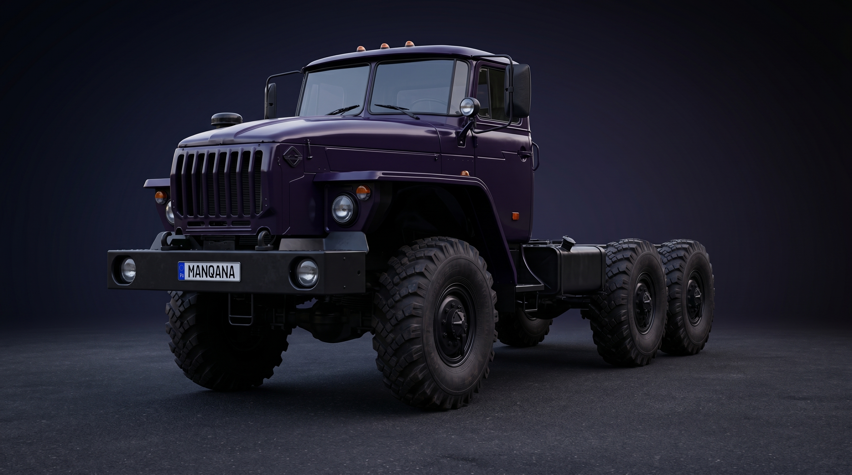 URAL 5557, 1 世代, 1 フェイスリフト デスクトップの壁紙、マンカナ
