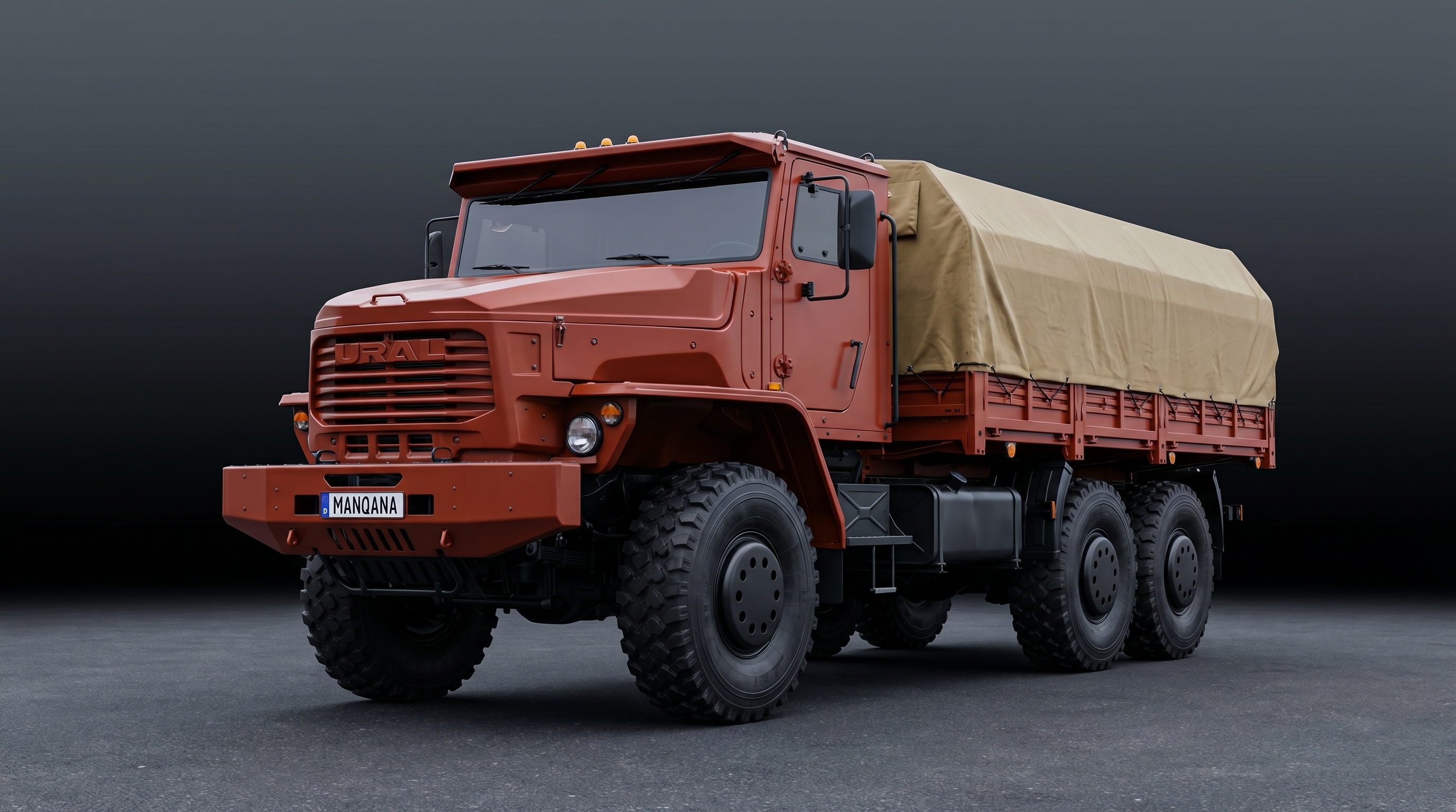 URAL 6370, 1st generation, 1st facelift desktop wallpaper, Manqana