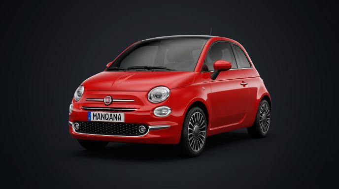 טפט לשולחן העבודה של FIAT 500, 2 דוֹר, 1 מתיחת פנים, Manqana