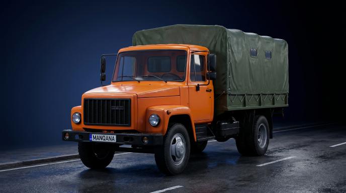Обои для рабочего стола GAZ 3307, 1-е поколение, Манкана