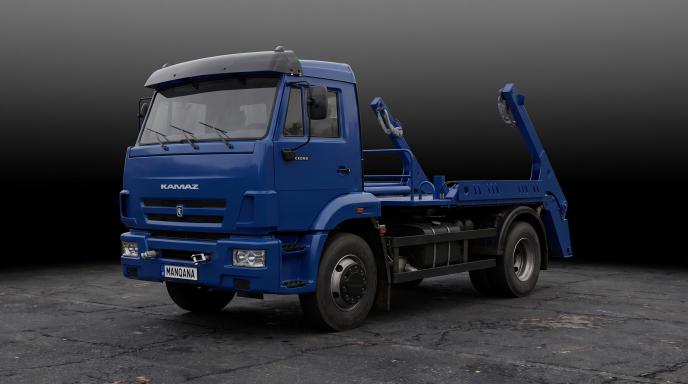 טפט לשולחן העבודה של KAMAZ 43255, 1 דוֹר, 1 מתיחת פנים, Manqana