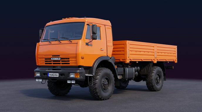 טפט לשולחן העבודה של KAMAZ 4326, 1 דוֹר, 1 מתיחת פנים, Manqana