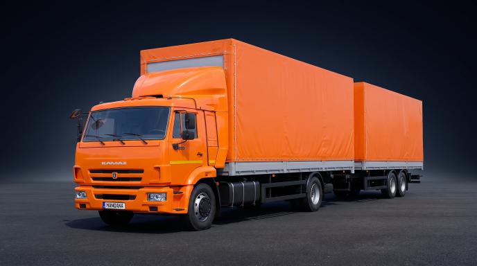 טפט לשולחן העבודה של KAMAZ 5308, 1 דוֹר, 1 מתיחת פנים, Manqana