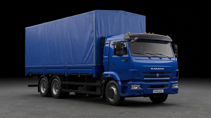 טפט לשולחן העבודה של KAMAZ 5308, 1 דוֹר, 1 מתיחת פנים, Manqana
