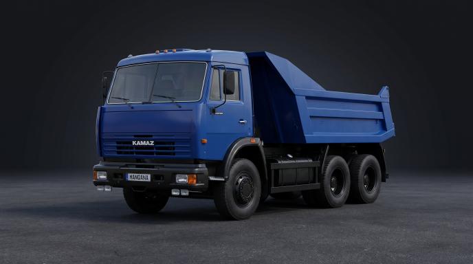 טפט לשולחן העבודה של KAMAZ 55111, 1 דוֹר, 1 מתיחת פנים, Manqana