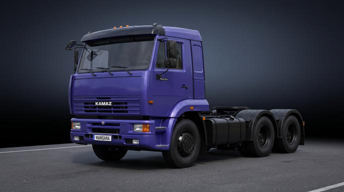 טפט לשולחן העבודה של KAMAZ 6460, 1 דוֹר, 1 מתיחת פנים, Manqana