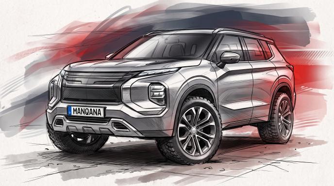 Mitsubishi sketch, Manqana