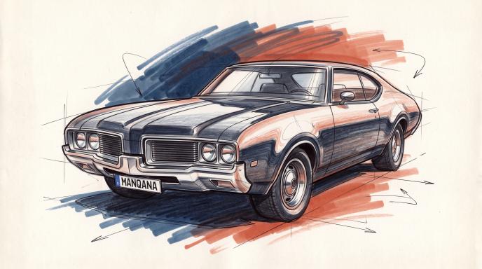 Oldsmobile sketch, Manqana